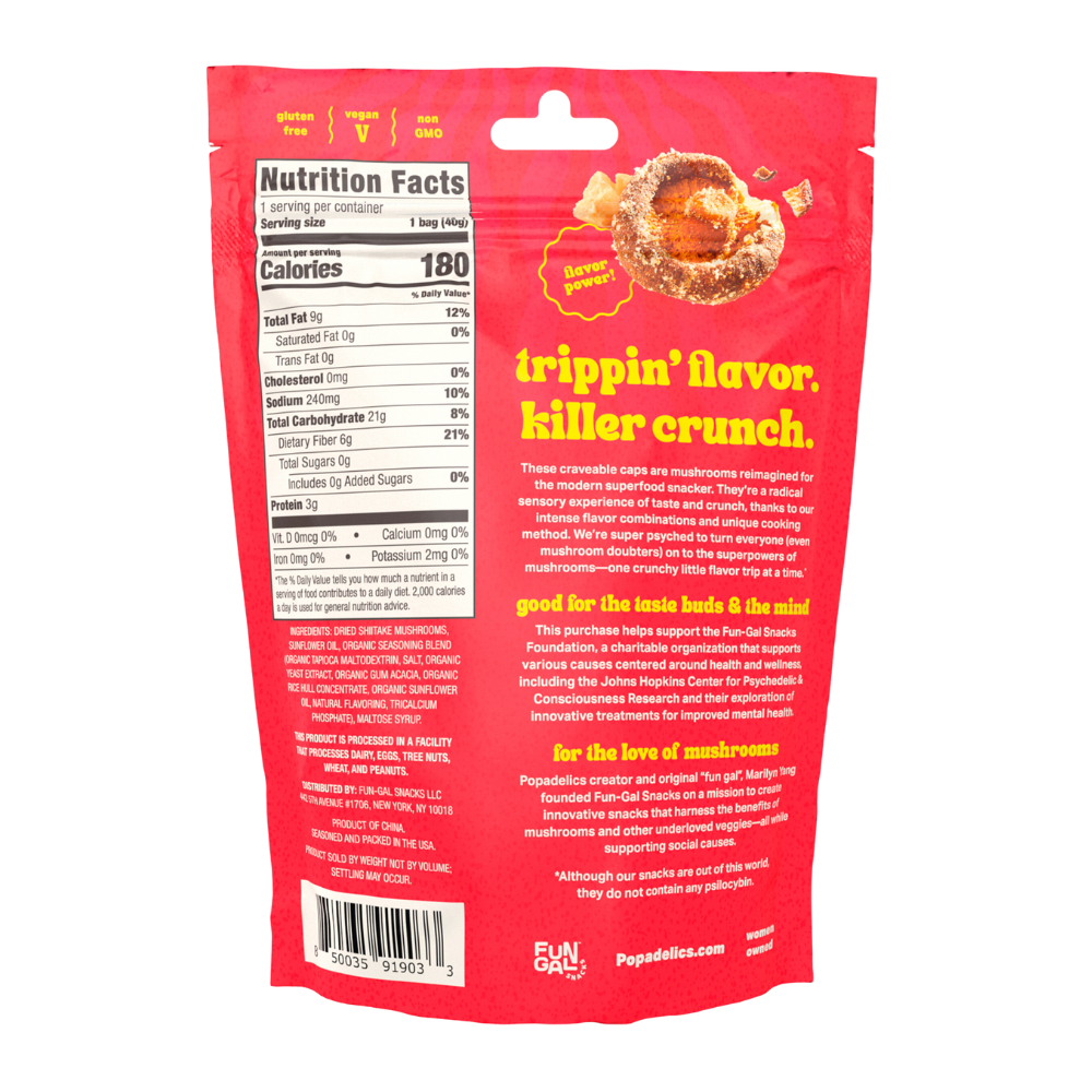 Trippin' Truffle Parm Crunchy Mushroom Chips