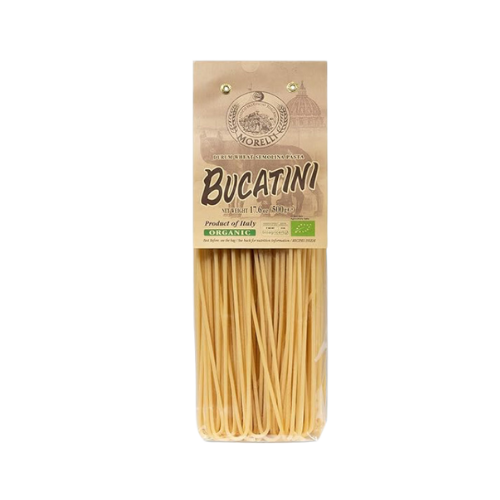 Organic Bucatini Pasta from Durum Wheat Semolina