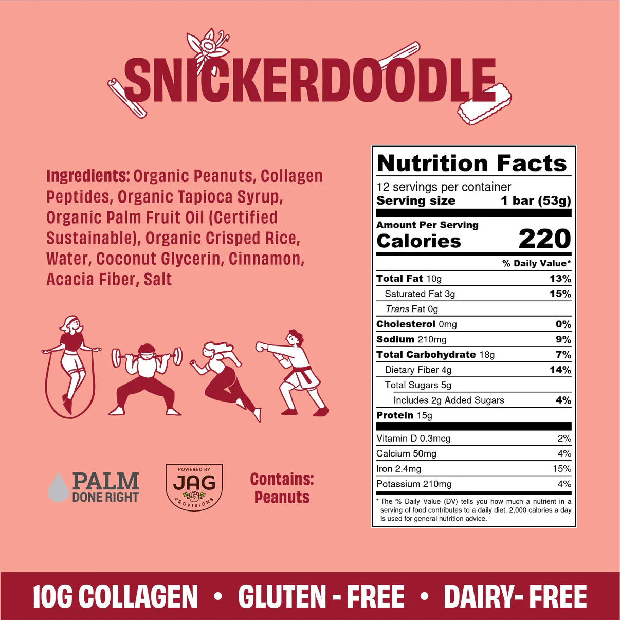 Snickerdoodle Collagen Protein Bar
