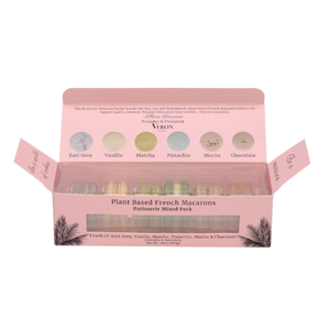 Organic Plant Based Macarons Box of 6 (Patisserie Edition)