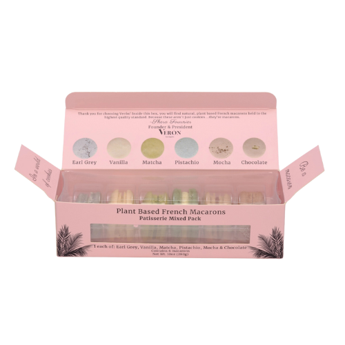 Organic Plant Based Macarons Box of 6 (Patisserie Edition)