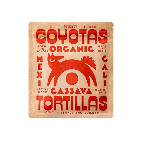 Organic Cassava Tortillas Small (4")