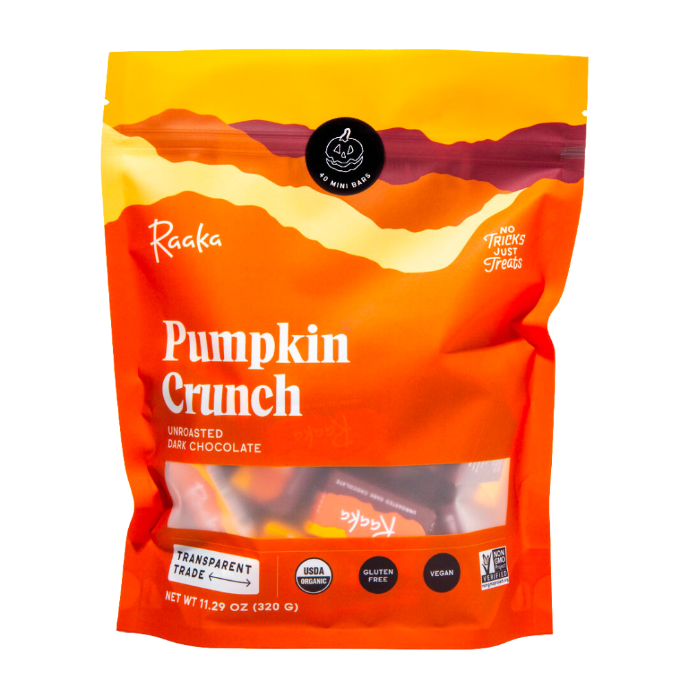 Pumpkin Crunch Mini Chocolate Bars