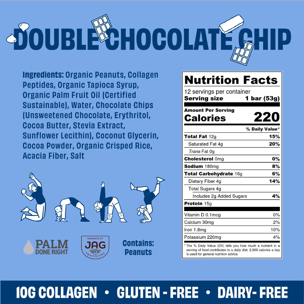 Double Chocolate Chip Collagen Protein Bar