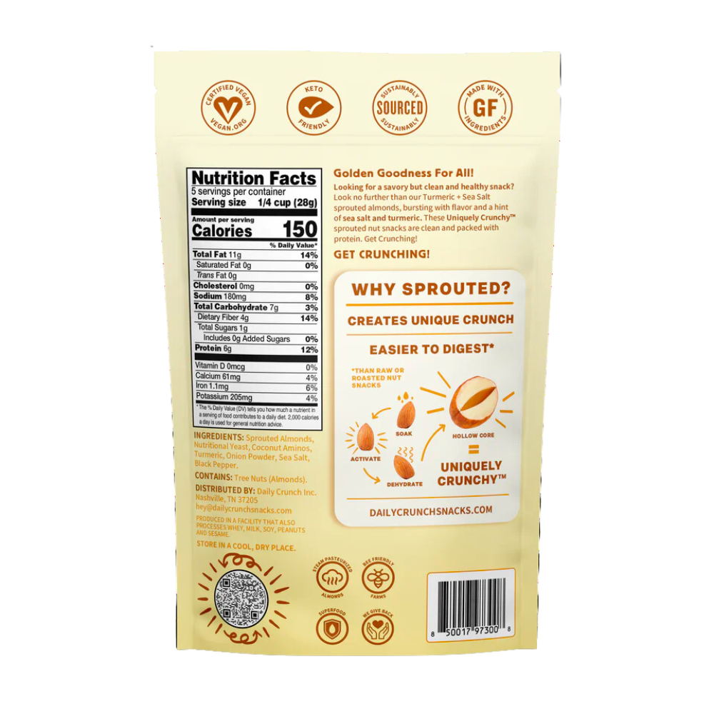 Turmeric Sprouted Nuts
