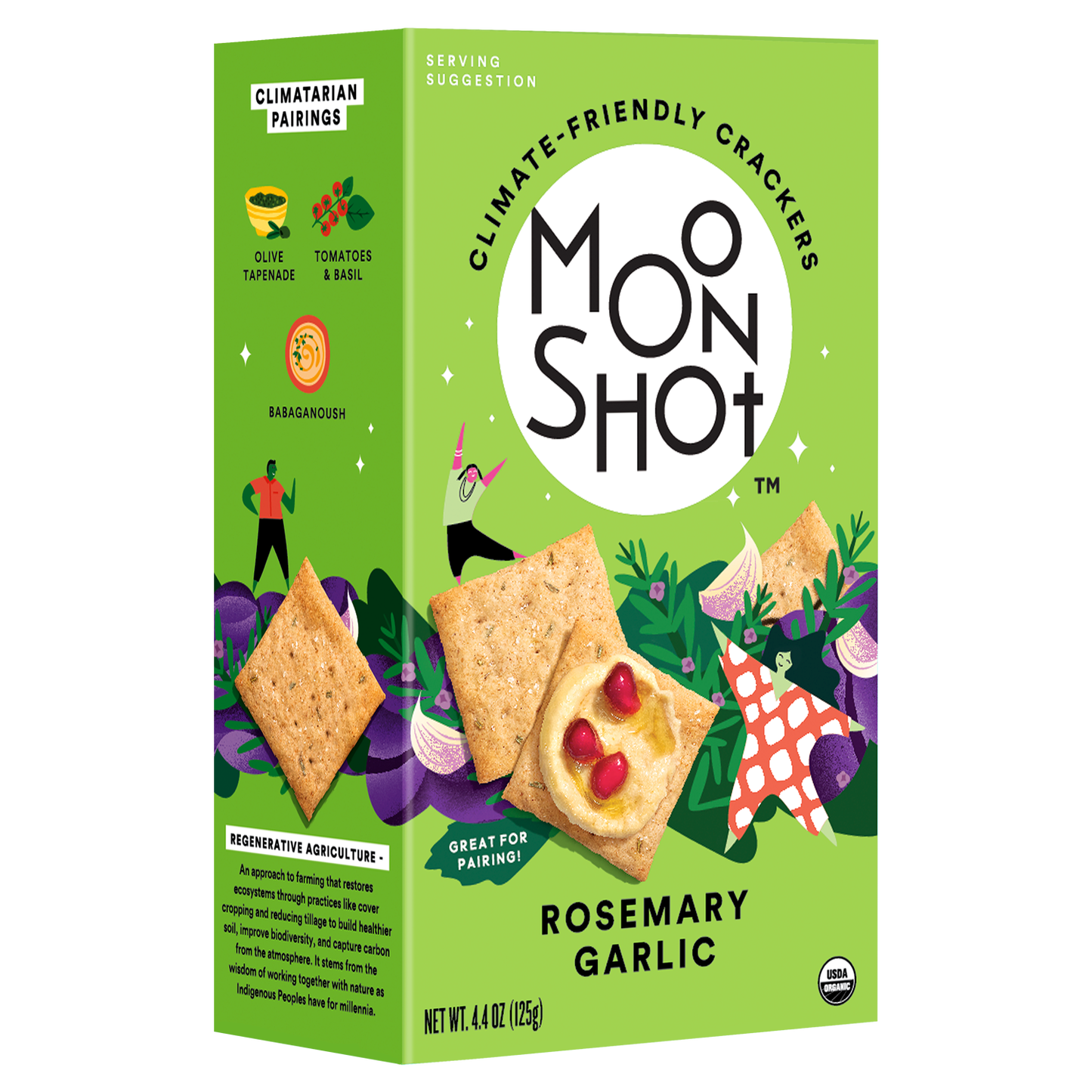Rosemary Garlic Climate Friendly Crackers