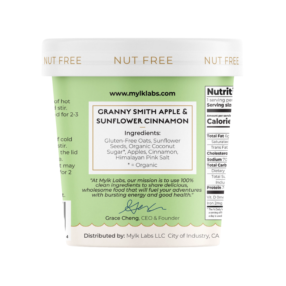 Granny Smith Apple & Sunflower Cinnamon Oatmeal